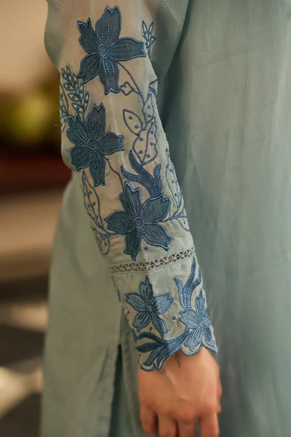 Powder Blue Blossom Suit Set