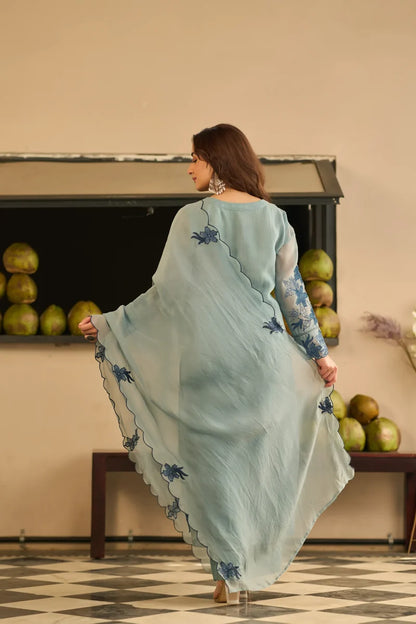 Powder Blue Blossom Suit Set