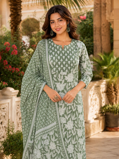Soha Hand Printed Cotton Set