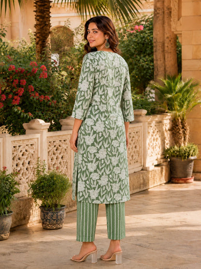Soha Hand Printed Cotton Set